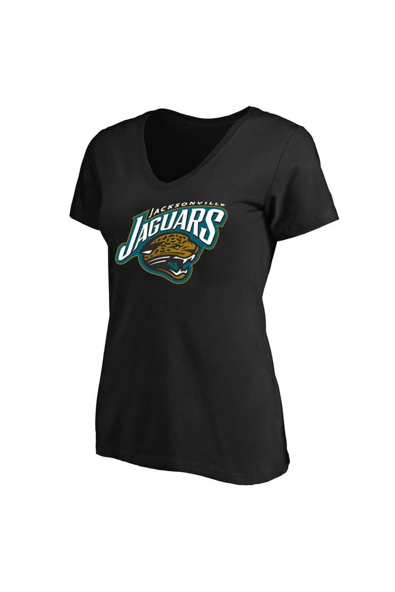 Women's Mitchell & Ness Black Jacksonville Jaguars Plus Size Classic Logo T-Shirt, Alternate, color, Black