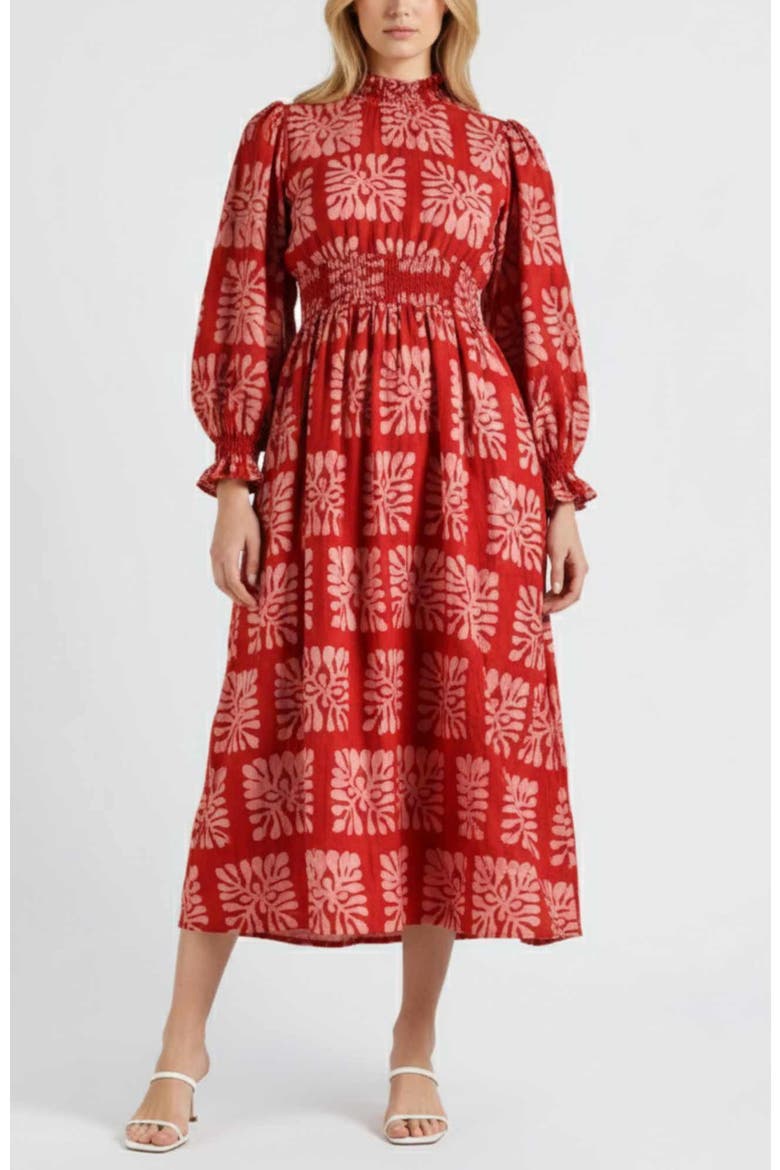 Abike Dress, Main, color, Red