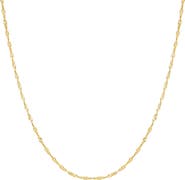 Spero London Twisted Curb Singapore Sterling Silver Chain