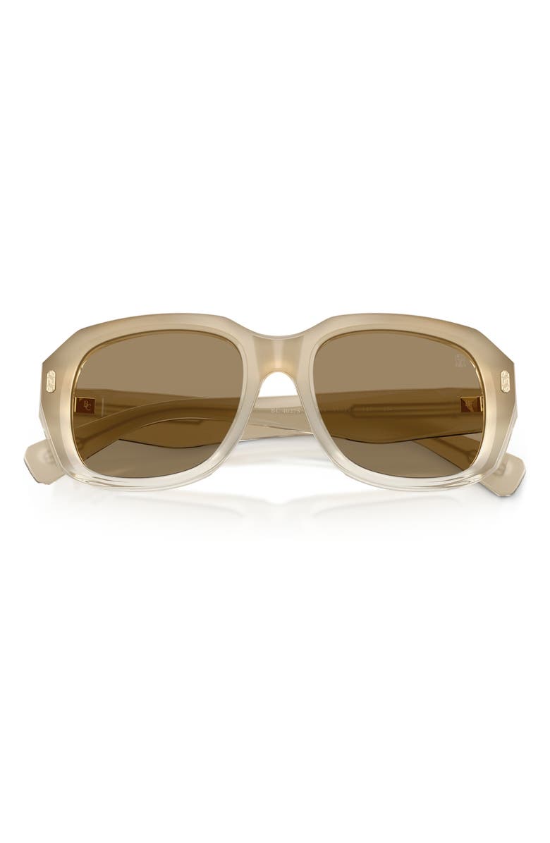 Brunello Cucinelli Demetra 53mm Square Sunglasses, Alternate, color, Hazelnut