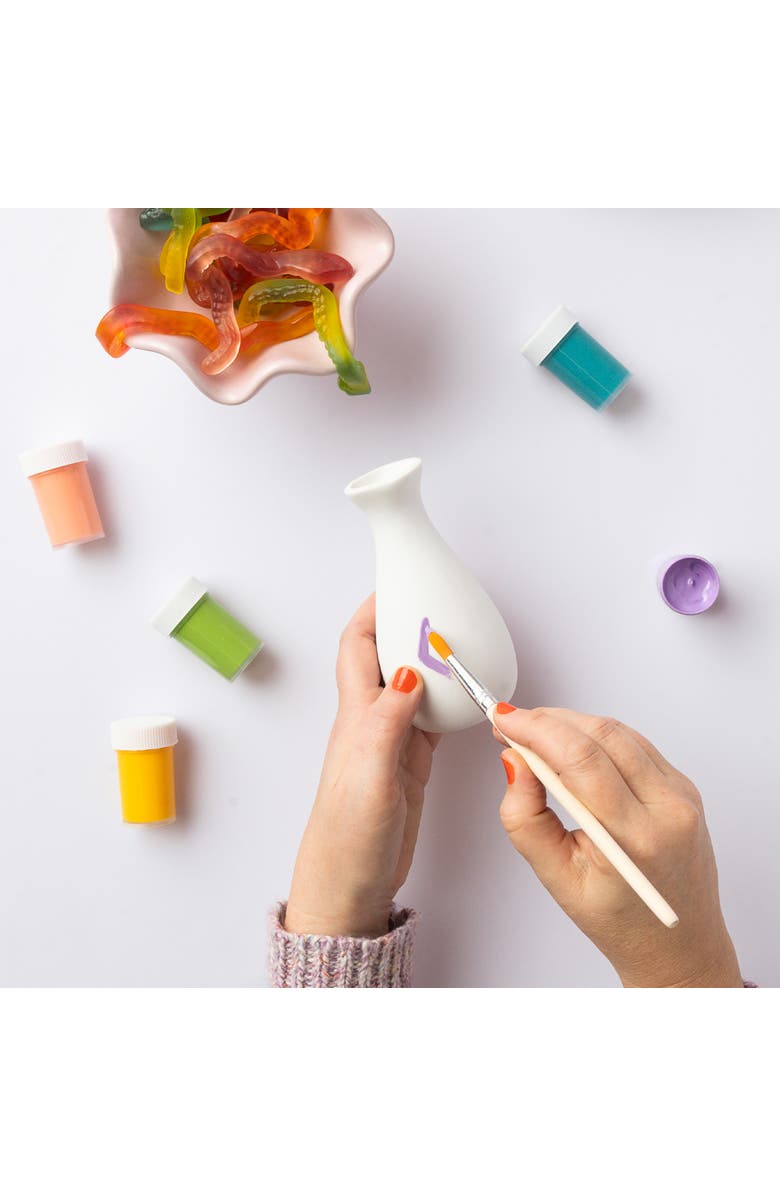 Journey of Something Paint Your Own Vases, DIY Painting Kit, 3 White Vases, Alternate, color, Multicolored