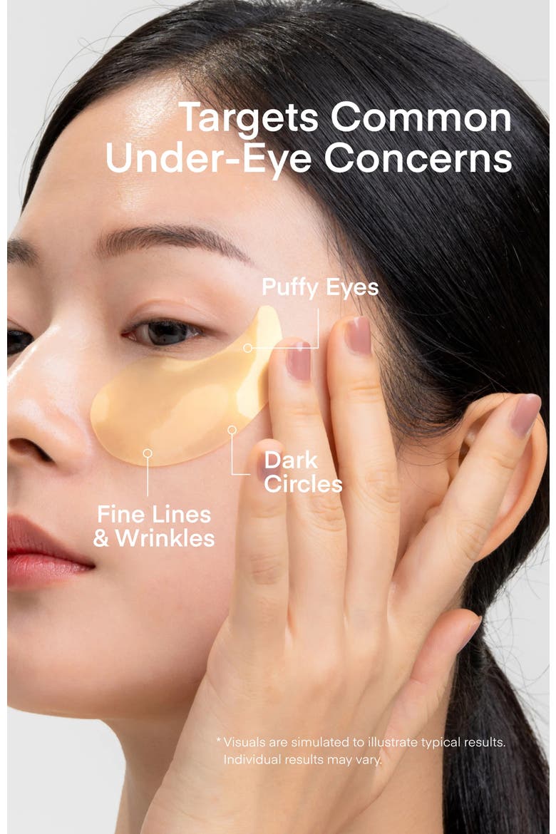 24K Gold Retinol Eye Gel Patch, Alternate, color, Gold