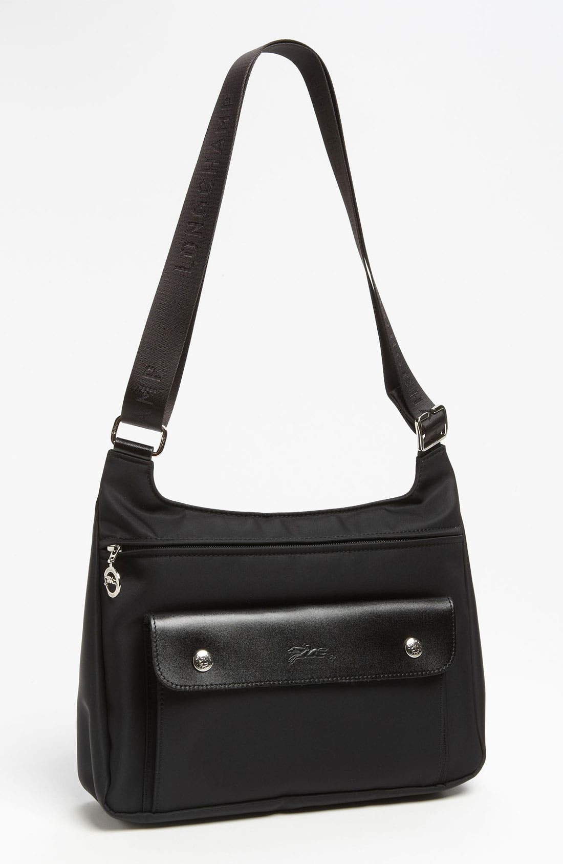 'Planetes' Crossbody Bag, Main, color, BLACK