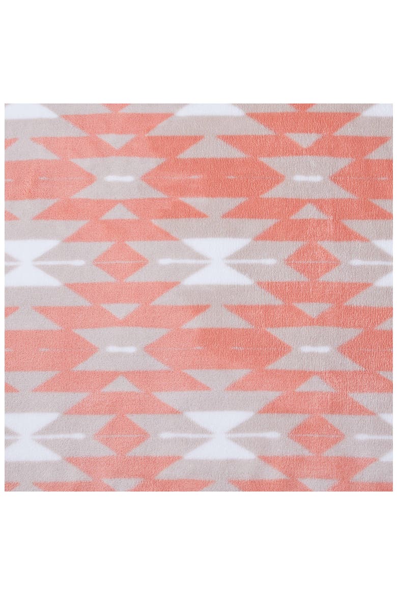 Southwestern Plush Fleece Throw - 50" x 60", Alternate, color, ORANGE
