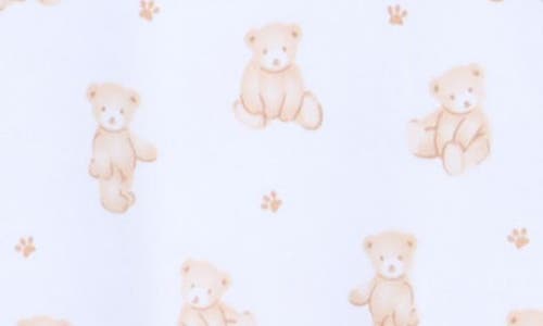 Kissy Kissy Print Pima Cotton Footie In Blue