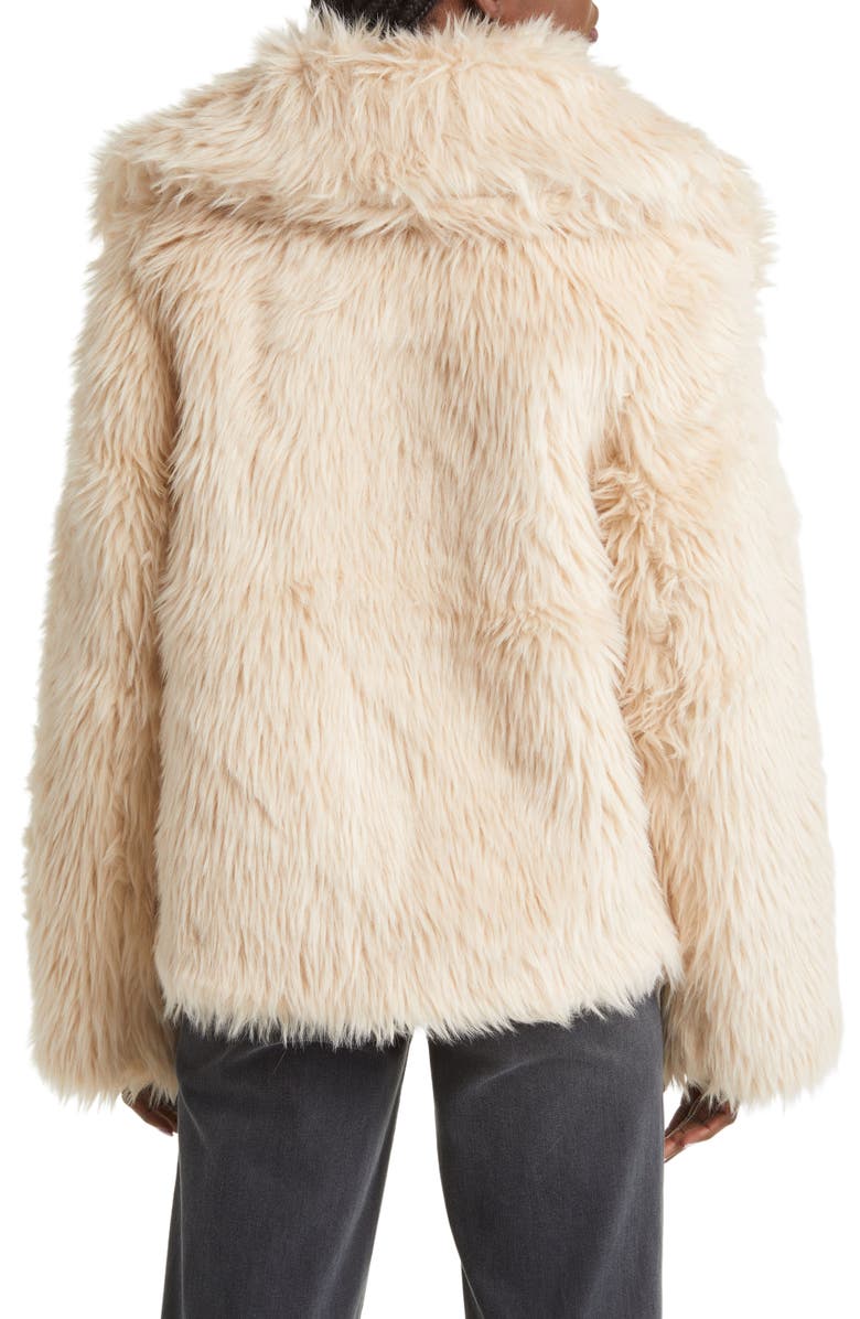 & Other Stories Oversize Collar Faux Fur Coat, Alternate, color,