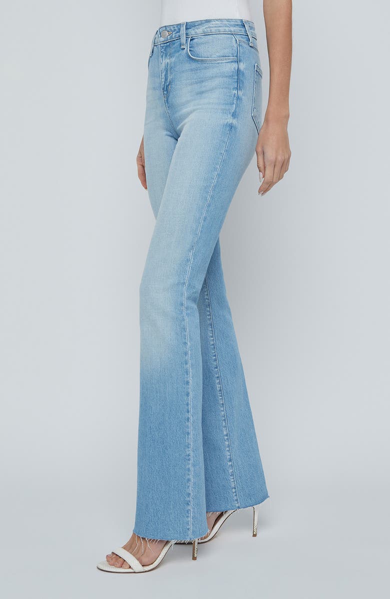 L'AGENCE Ruth Raw Hem Straight Leg Jeans, Alternate, color, Barker