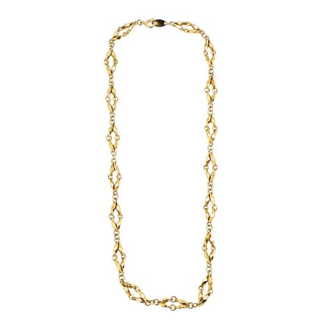 Vintage 1980 Goldtone Diamond Link Chain