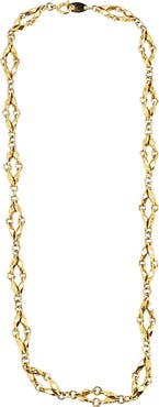 MADISON BEVERLY HILLS Vintage 1980 Goldtone Diamond Link Chain