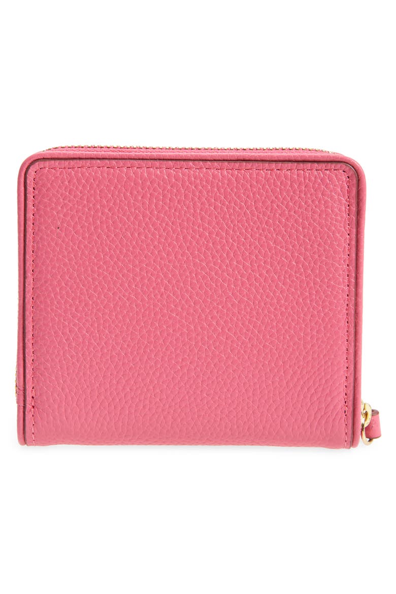Freida French Zip Around Wallet, Alternate, color, PINK SHOCK