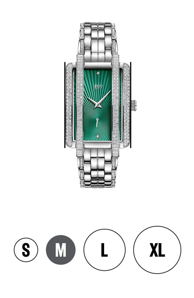 JBW Women's Mink Stainless Steel Diamond Watch, 28mm - 0.12 ctw, Alternate, color, Silver