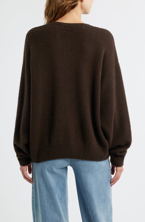 Frame The Cashmere Brushed Sweater In Brown