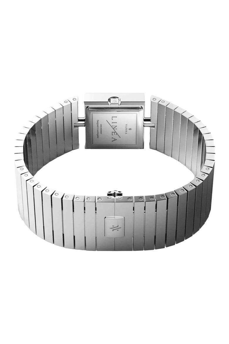 Linea Gemstone Watch, Alternate, color, Blue Pearl-Silver
