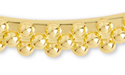 Sterling Forever Karis Textured Bangle Bracelet In Gold