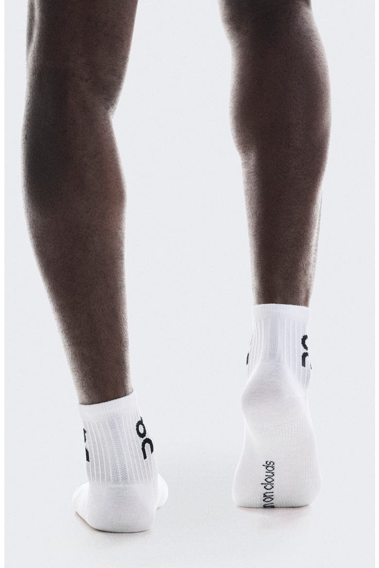 Logo Mid 3-Pack Socks, Alternate, color, WHITE