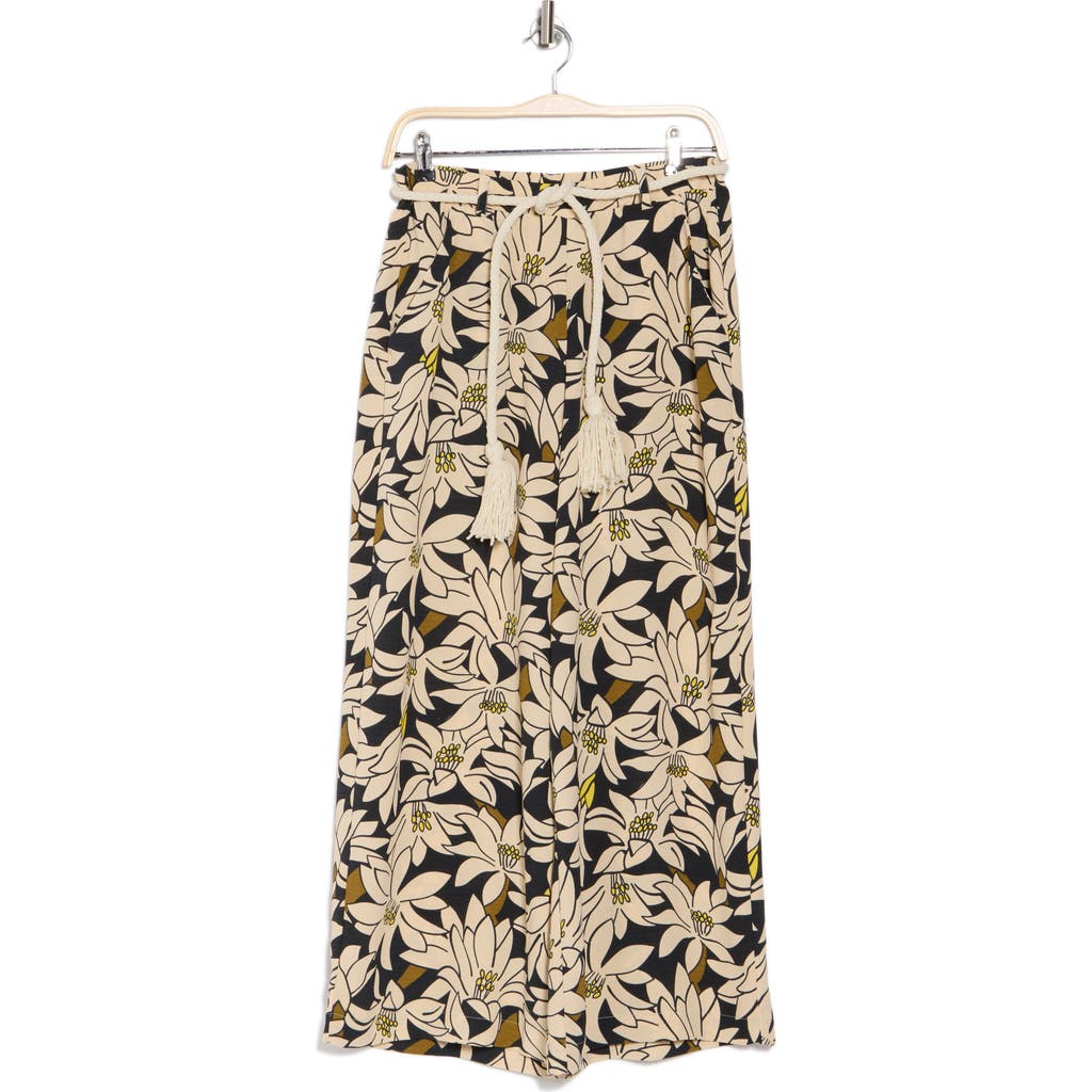 ADRIANNA PAPELL ADRIANNA PAPELL AIRFLOW FLORAL WIDE LEG PANTS