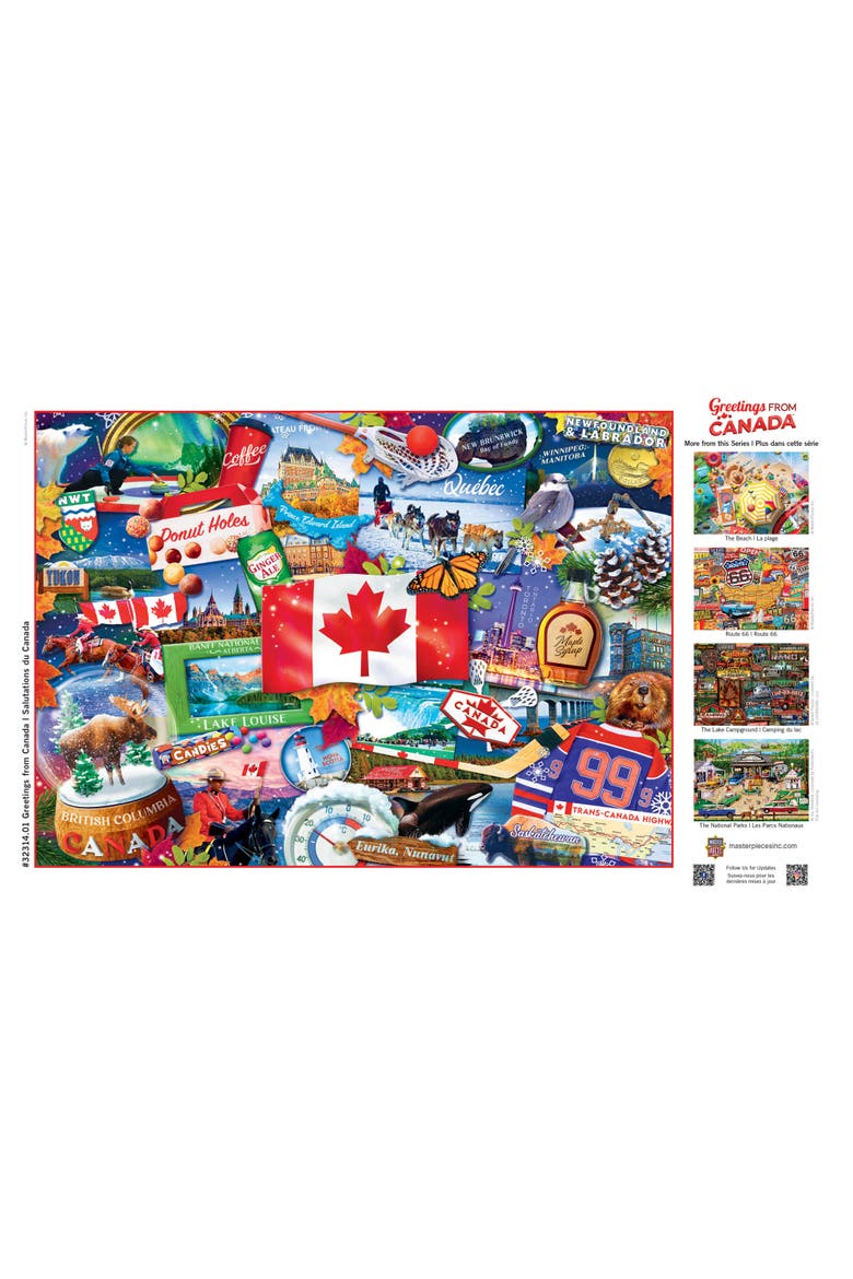 Greetings From Canada 500pc Puzzle, Alternate, color, Multicolor