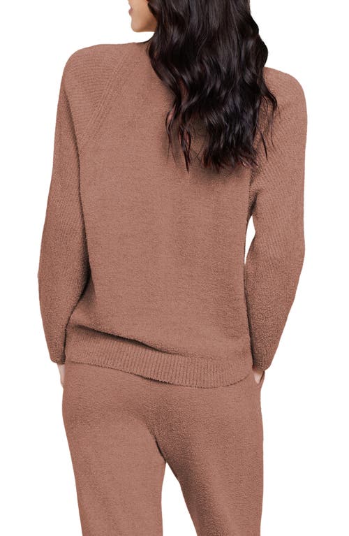 Barefoot Dreams ® Cozychic™ Lite® Rib Trim Pullover In Brown