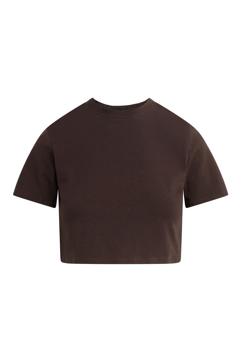 The Laura Crop T-Shirt, Main, color, ESPRESSO