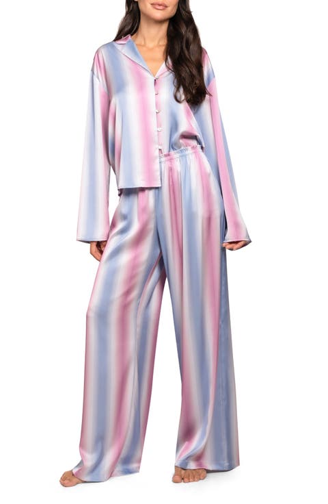 Stripe Satin Pajamas