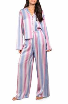 Midnight Bakery Stripe Satin Pajamas