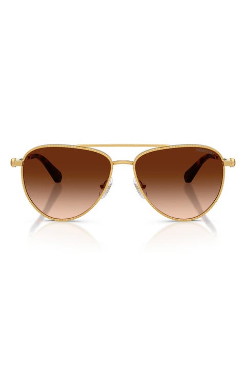59mm Gradient Pilot Sunglasses