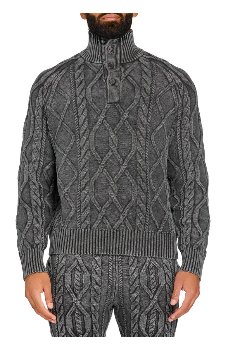 SER.O.YA Lucas Acid Cable High Neck Sweater, Main, color, 
