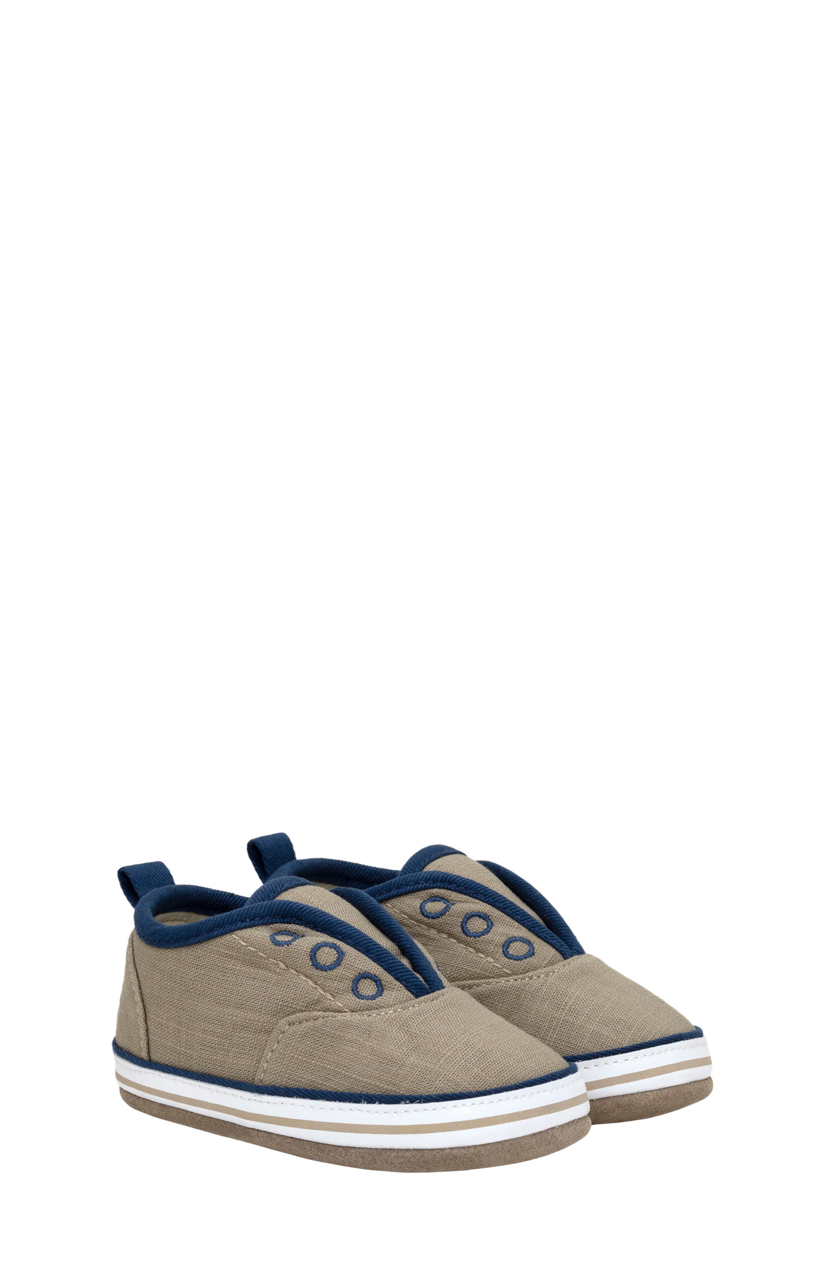 Robeez<sup>®</sup> Kids' Calder Slip-On Sneaker, Main, color, Taupe