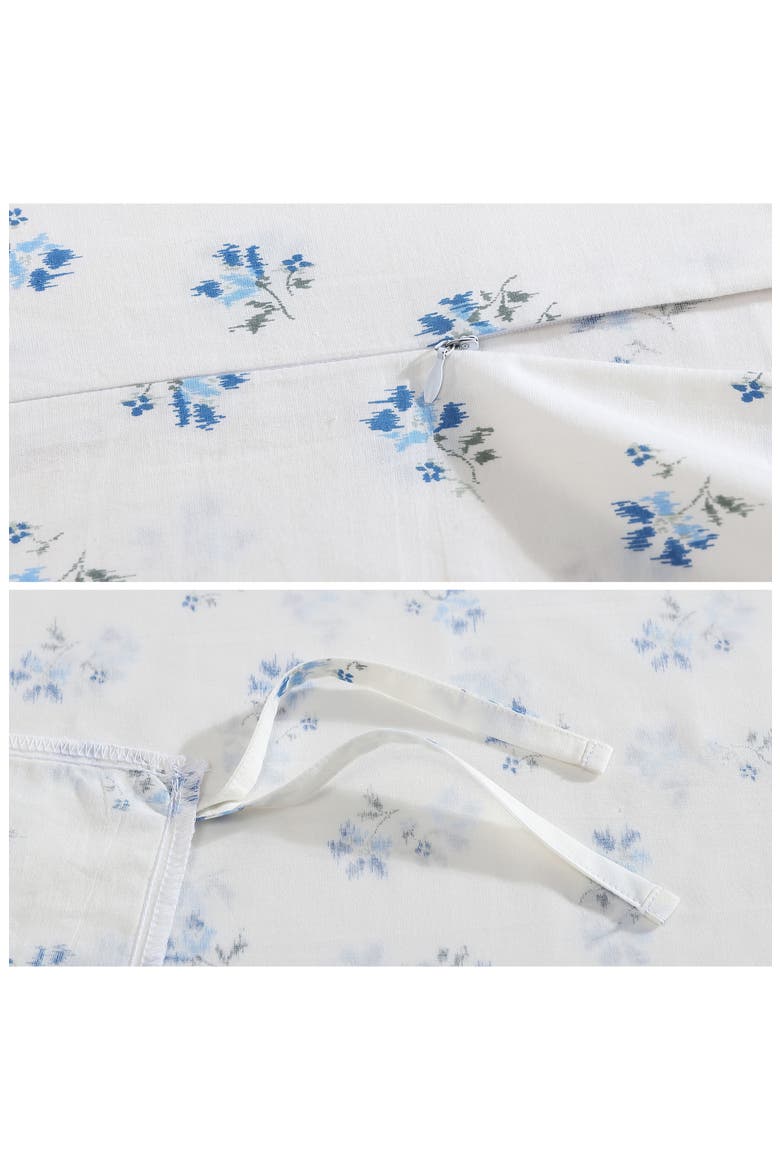Sketchy Ditsy Cotton Percale Comforter & Sham Set, Alternate, color, LT-PASTEL BLUE