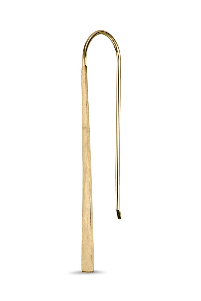 14K Gold Long Bar Drop Threader Earrings (Online Trunk Show), Alternate, color, 14K YELLOW GOLD