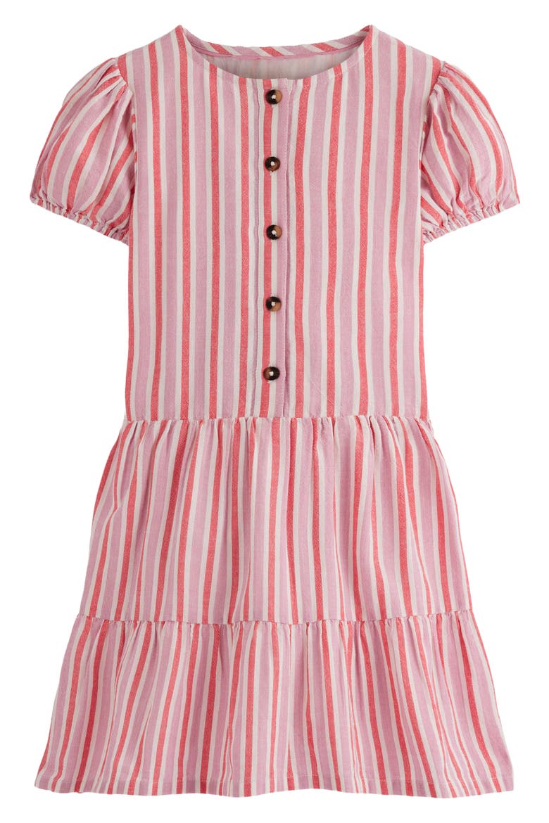 Kids' Tiered Cotton Dress, Main, color, FORMICA PINK STRIPE