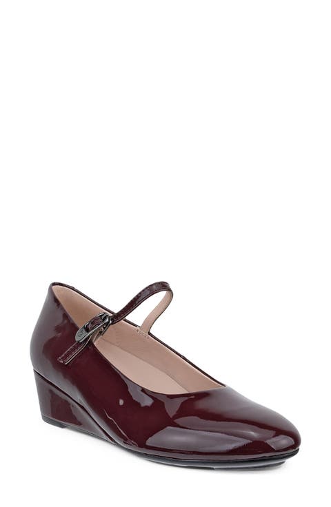 Elevate Leather Wedge Mary Jane