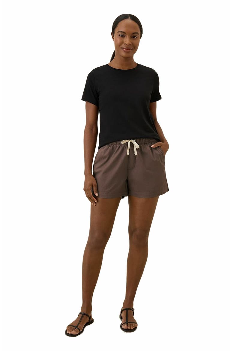 Luxe Stretch Jersey Slim Tee, Alternate, color, Black