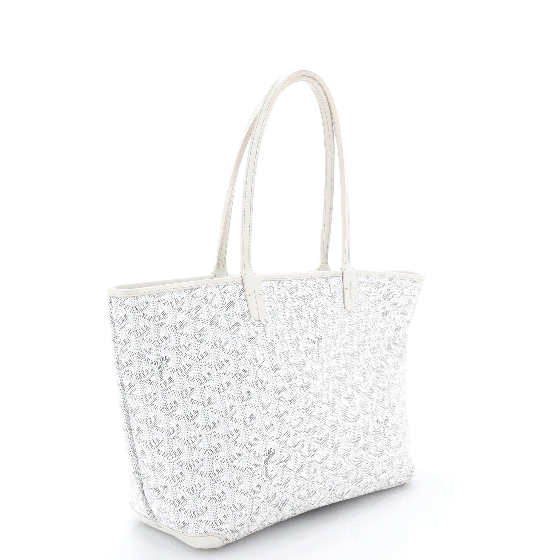 Artois Tote Coated Canvas PM, Alternate, color, White
