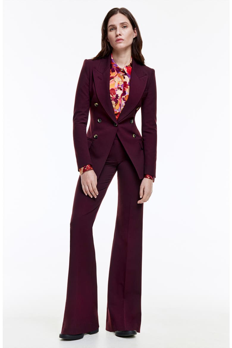 Not a Double Breasted Blazer, Alternate, color, PLUM