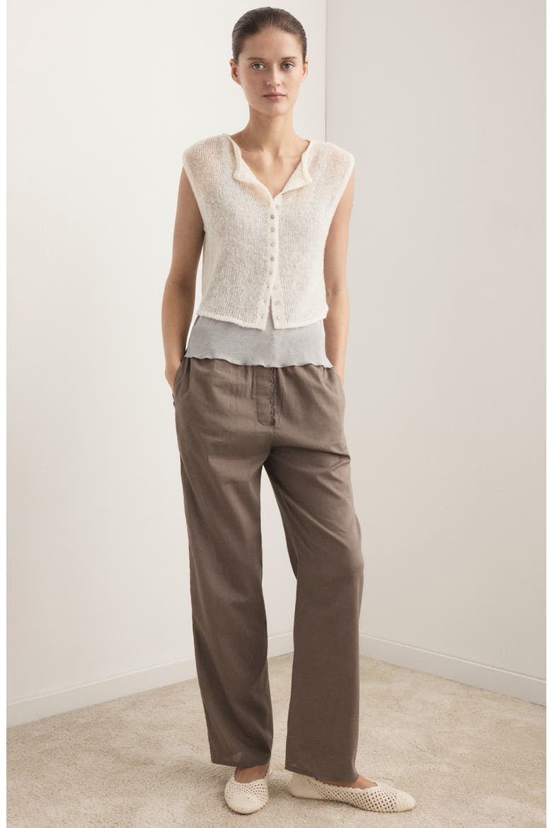 Open Knit Sweater, Alternate, color, OFF WHITE