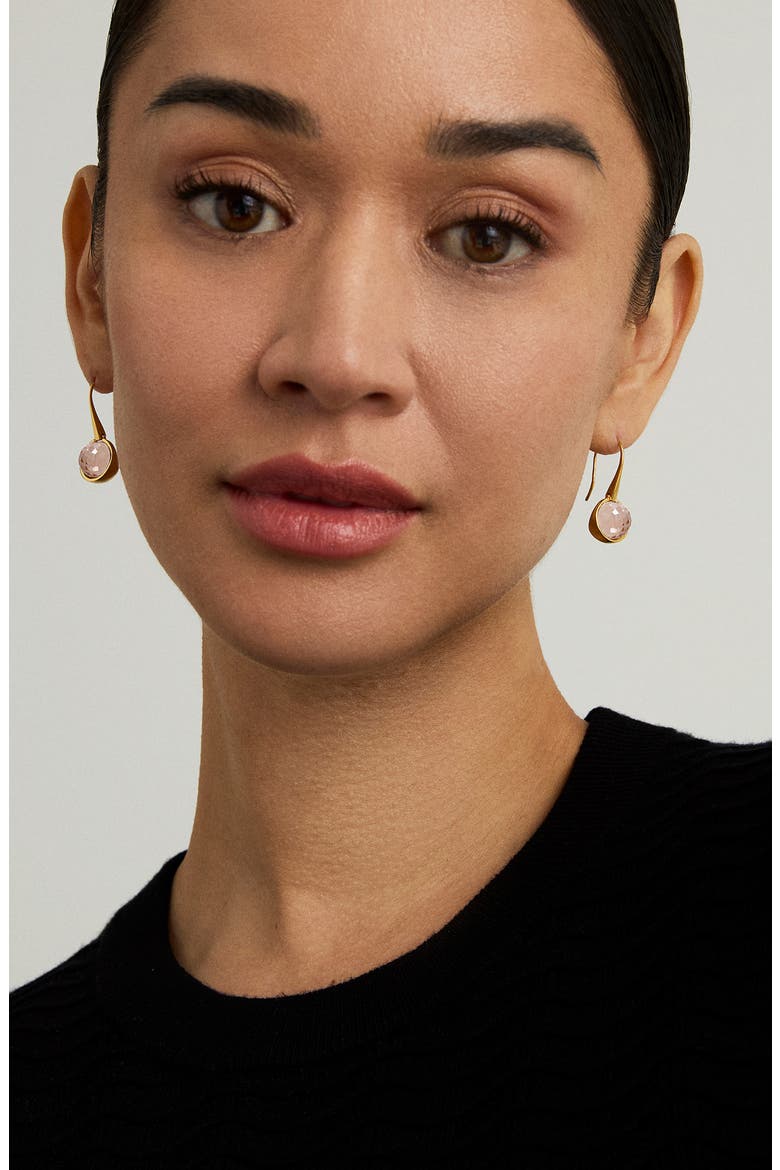 Ipanema Droplet Morganite Drop Earrings, Alternate, color, GOLD/ MORGANITE