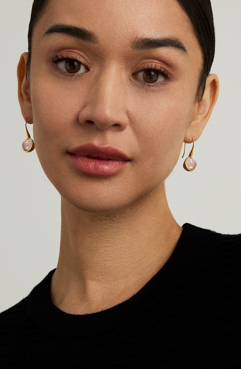 Dean Davidson Ipanema Droplet Morganite Drop Earrings, Alternate, color, Gold/ Morganite