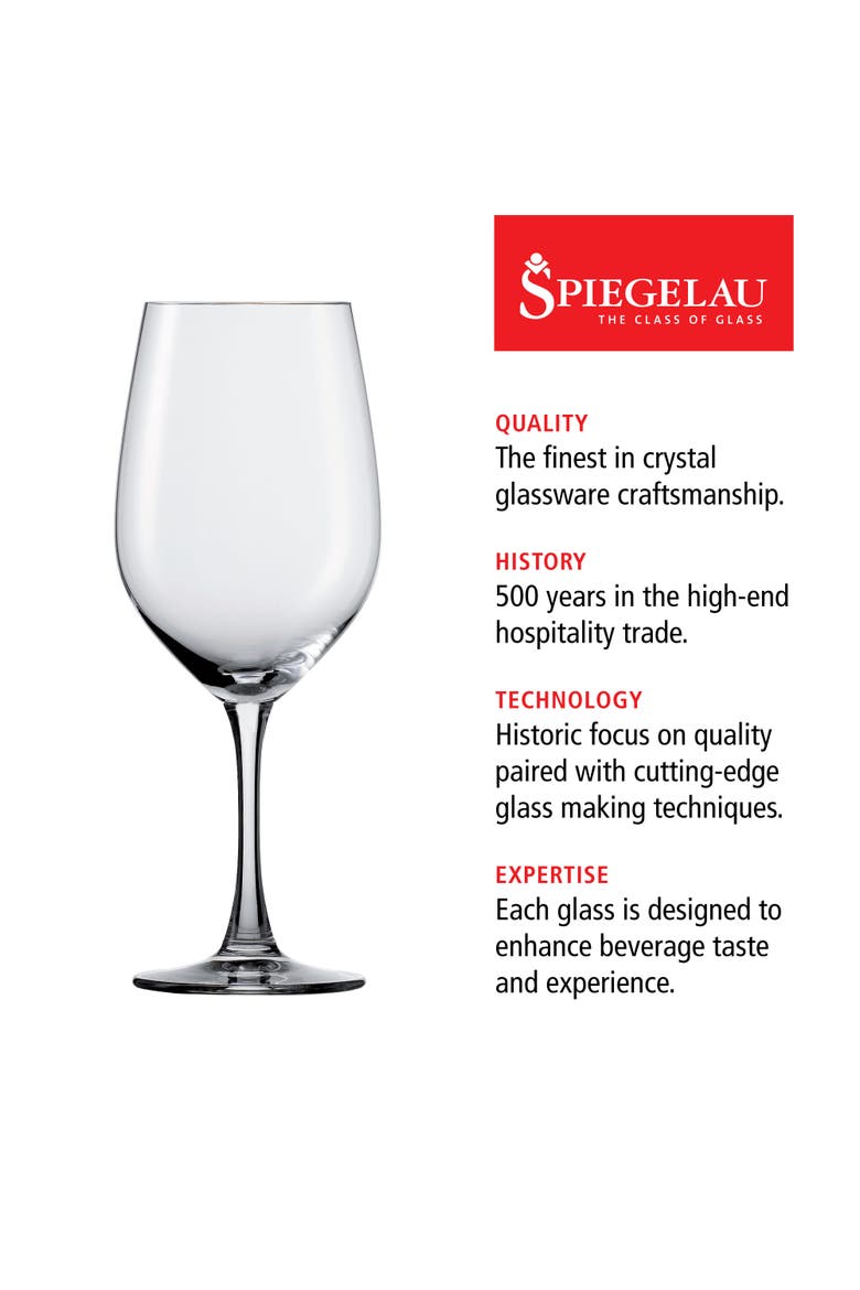 Wine Lovers Bordeaux Wine Glass Set of 4, Alternate, color, Clear
