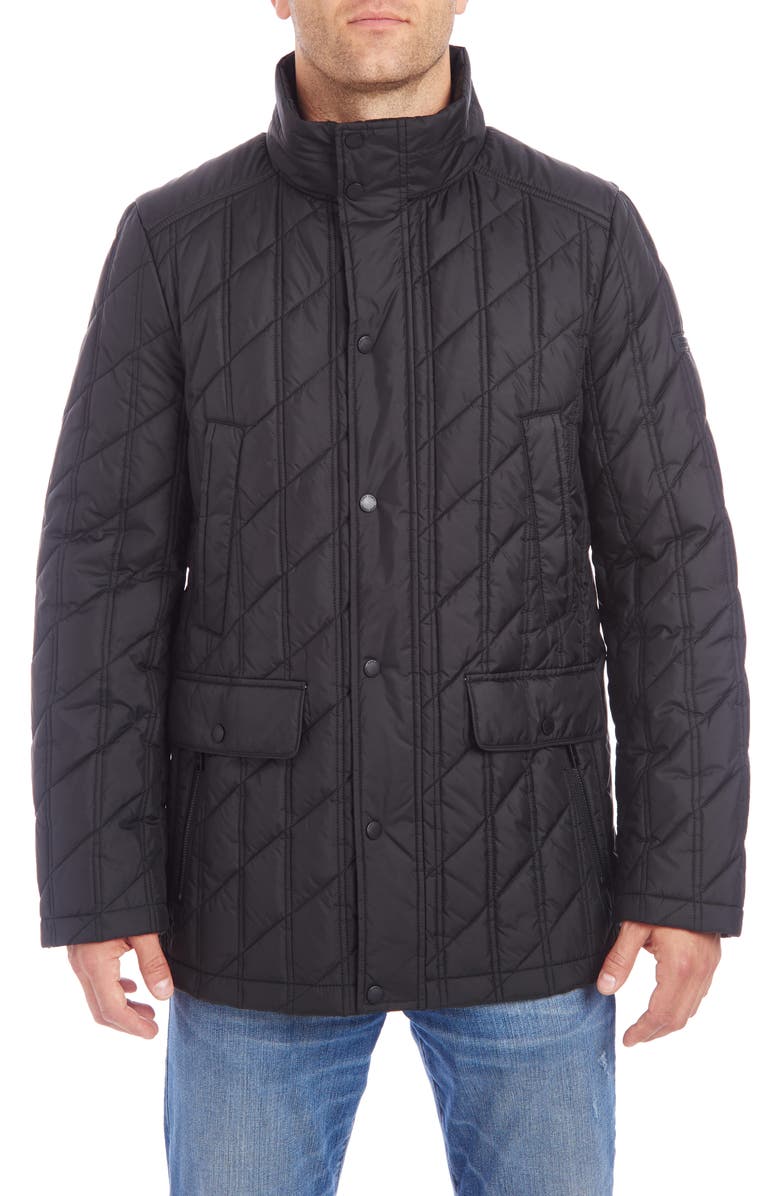 Vince Camuto Water Resistant Down & Feather Puffer Jacket, Alternate, color, 