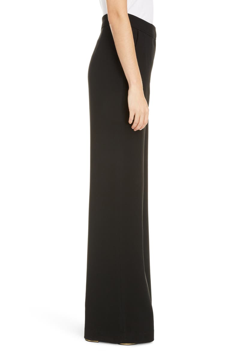 Pantery Embroidered Wide Leg Pants, Alternate, color, BLACK