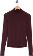 A.L.C. Elyse Mock Neck Long Sleeve Knit Top