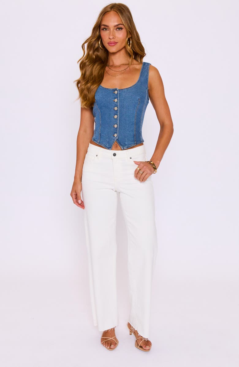 VICI Collection Willow Denim Vest, Alternate, color, 