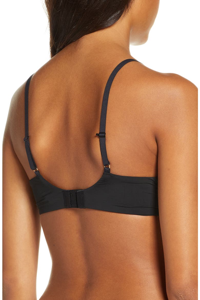 Minimal Push Up Convertible Underwire Bra, Alternate, color, BLACK