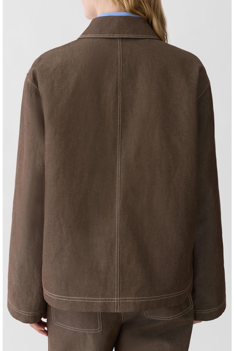 Workwear Cotton & Linen Twill Jacket, Alternate, color, ROOT