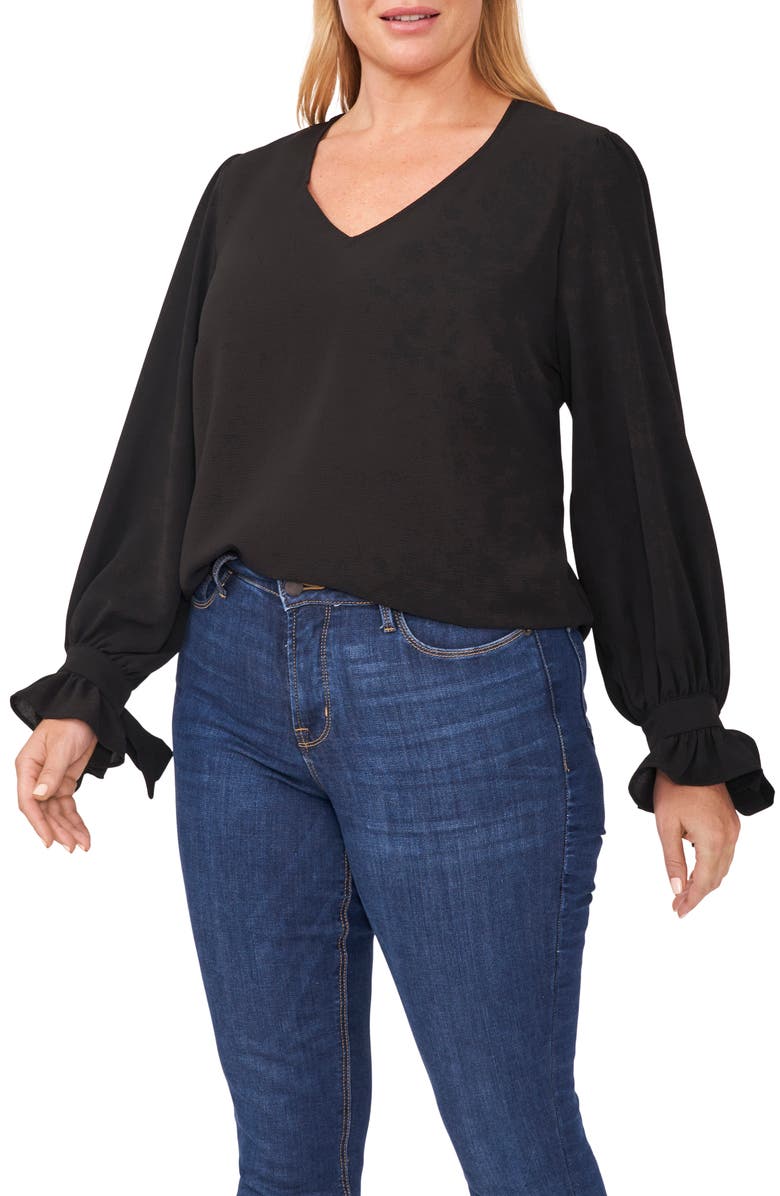 CeCe Tie Sleeve Blouse, Main, color, 