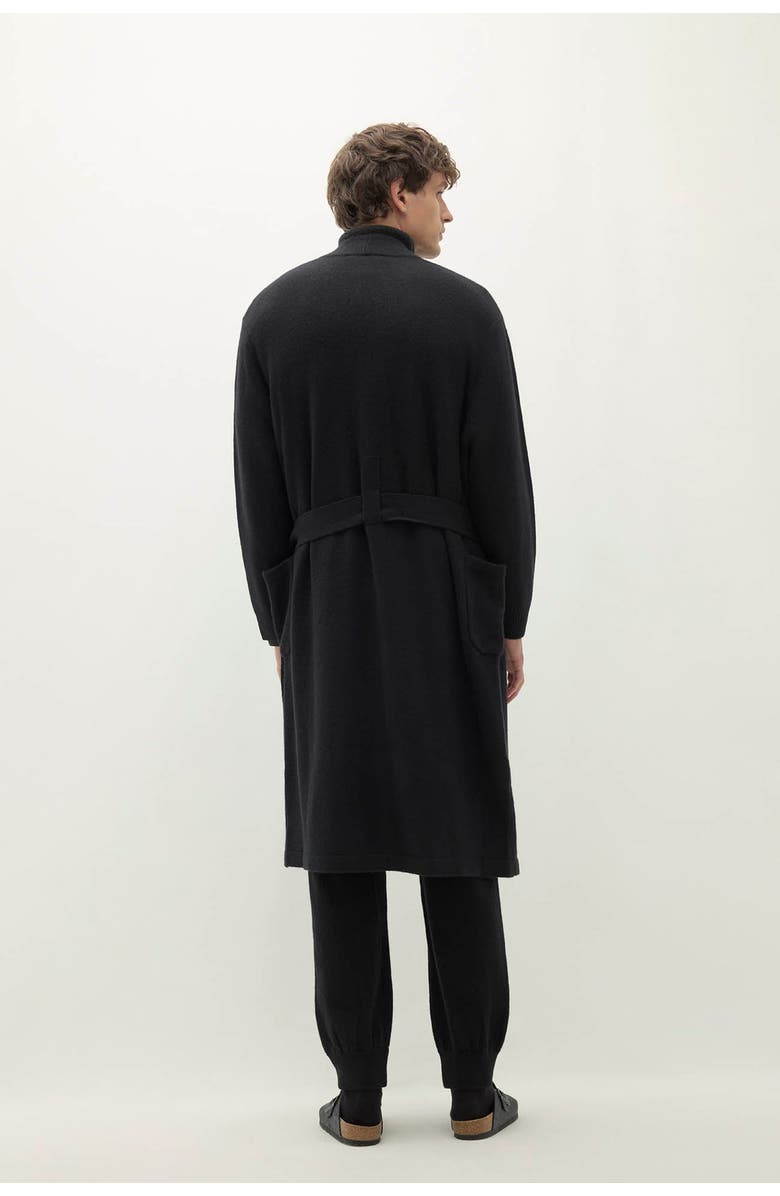 NAKED CASHMERE Angus Cashmere Robe, Alternate, color, Black