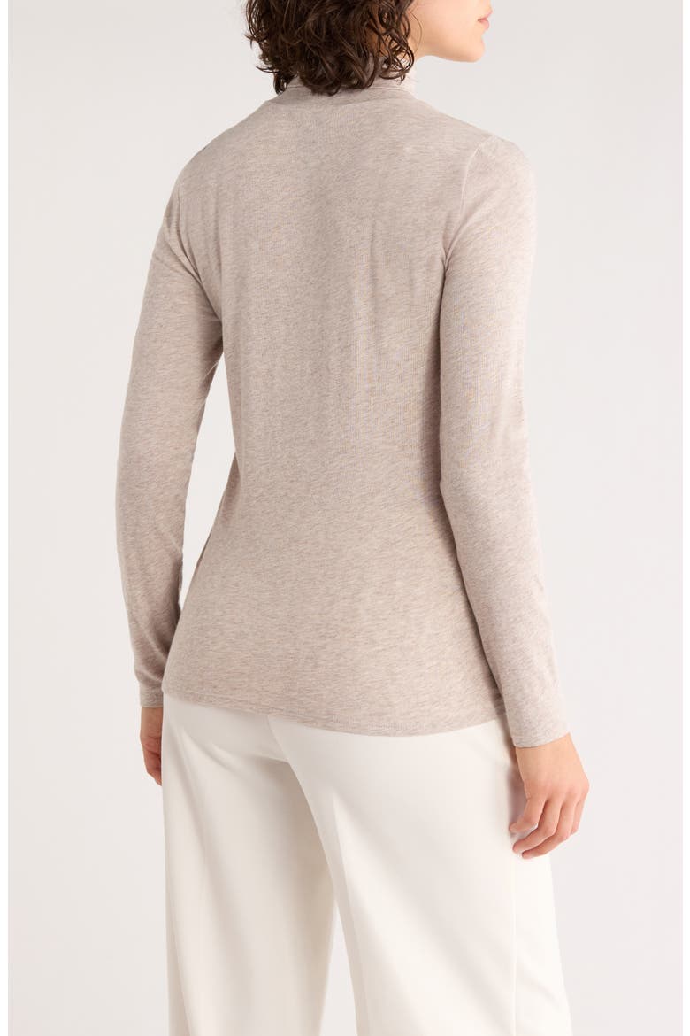 Long Sleeve Turtleneck Top, Alternate, color, DOVE