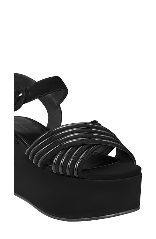 TORY BURCH TORY BURCH BOMBÉ ANKLE STRAP PLATFORM WEDGE SANDAL 
