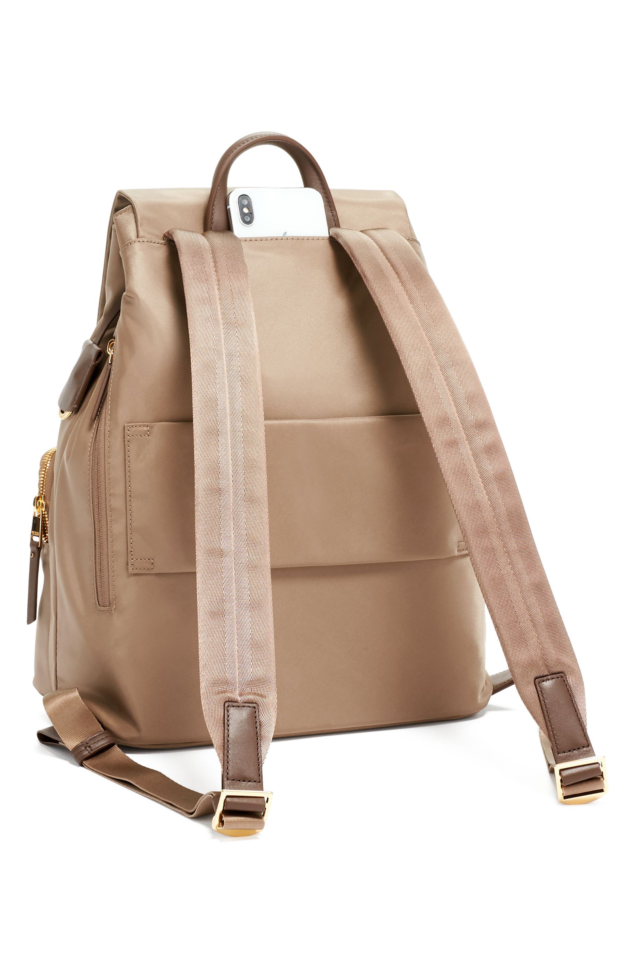 Rivas Nylon Backpack, Alternate, color, FOSSIL
